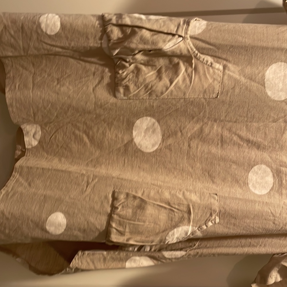 NWT super cute linen tunic dress cottage core - Picture 3 of 6
